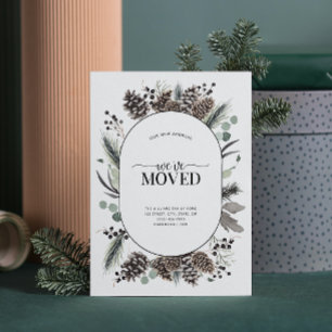 We've Moved Black Winter Moving Announcement