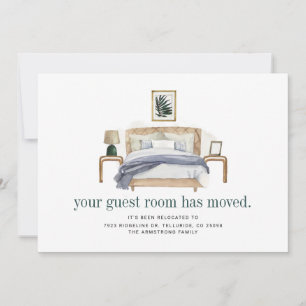 We've Moved Boho Chic Moving Announcement