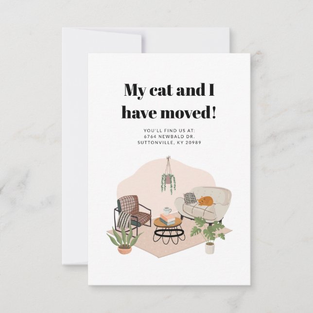 We've Moved Boho New Address Moving Announcement (Front)