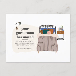 We've Moved Change of Address Boho Moving Announcement Postcard