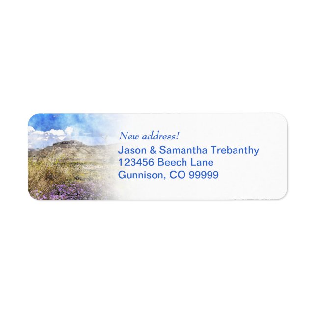 We've moved! Change of Address Custom Labels (Front)