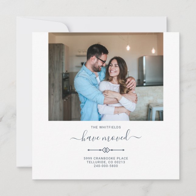 We've Moved Change of Address Photo Moving Announcement (Front)