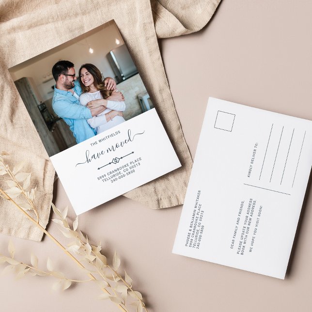 We've Moved Change of Address Photo Moving Announcement Postcard (Creator Uploaded)