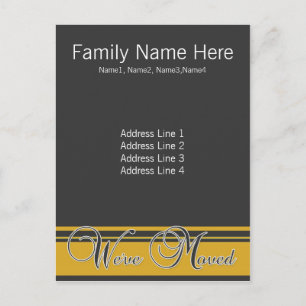 We've Moved - Change of Address Postcard