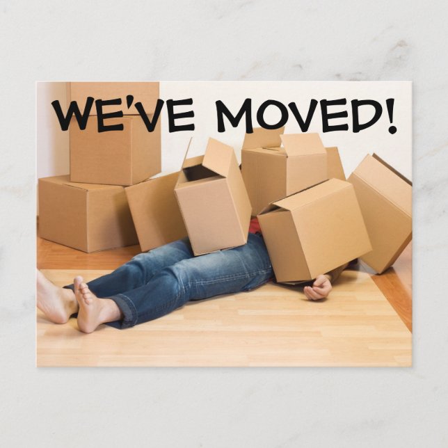 We've Moved Change Of Address Postcard (Front)