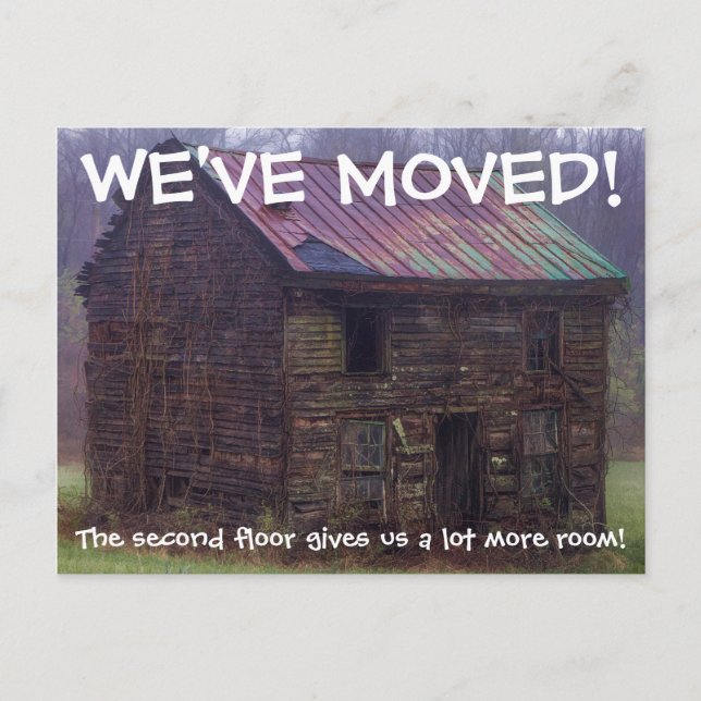 We've Moved Change Of Address Postcard (Front)