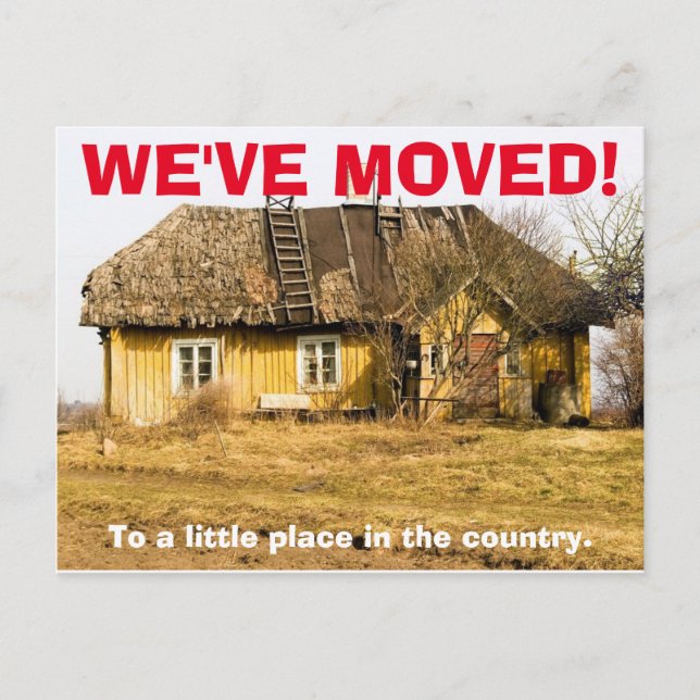 We've Moved Change Of Address Postcard (Front)
