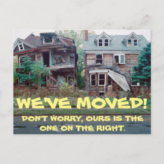 We've Moved Change Of Address Postcard
