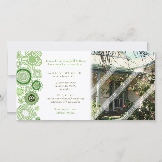 Weve Moved Changed Address Announcement Photo Card (Front)