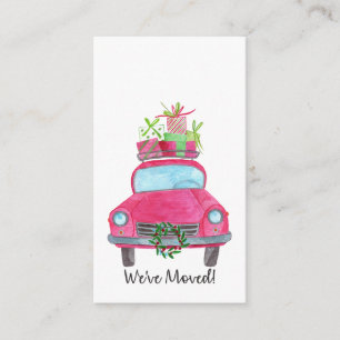 We've Moved Christmas Car Enclosure Card