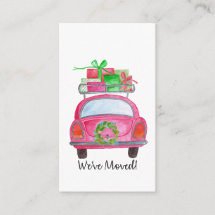 We've Moved Christmas Car Enclosure Card