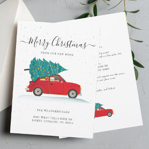 We've Moved Christmas Family Moving Announcement