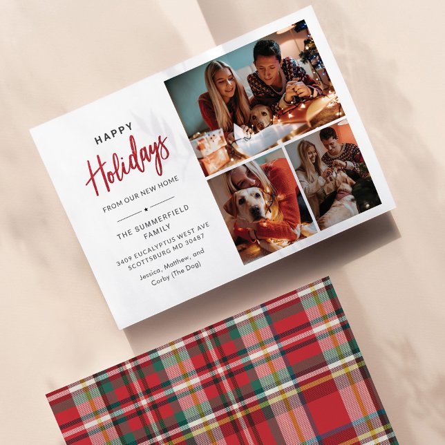 We've Moved Christmas Holiday Family Photo Card (Creator Uploaded)