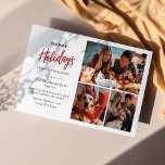 We've Moved Christmas Holiday Family Photo Collage<br><div class="desc">Christmas Photo Collage Pet Script Moving Gold Foil Holiday Card you can easily add your details,  and photos by clicking the "Personalise" button</div>