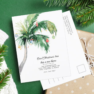 We've Moved Christmas Holiday Moving Announcement Postcard