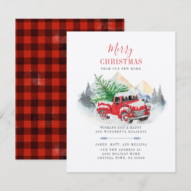 We've Moved Christmas Holidays Moving Announcement (Front/Back)