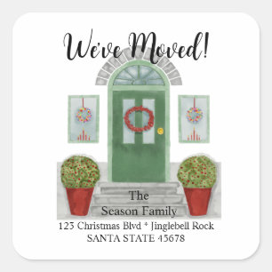We've Moved! Christmas home  Envelope seal