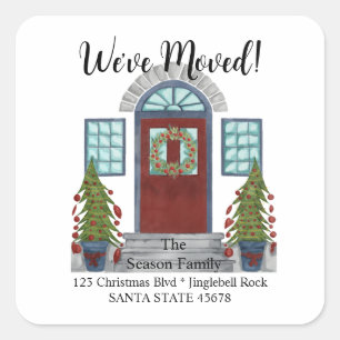 We've Moved! Christmas home Envelope seal