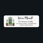 We've Moved! Christmas home Label<br><div class="desc">Handpainted Christmas House We've Moved! After all the work and stress, tell them you have a new address! There is no better ( and easier!) way to spread the news than adding a special address label to your mail. There are many different labels available, so pick the design and wording...</div>