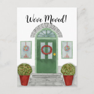 We've Moved! Christmas home Postcard