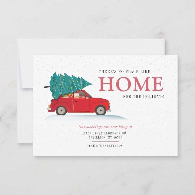 We've Moved Christmas Moving Announcement Card (Front)