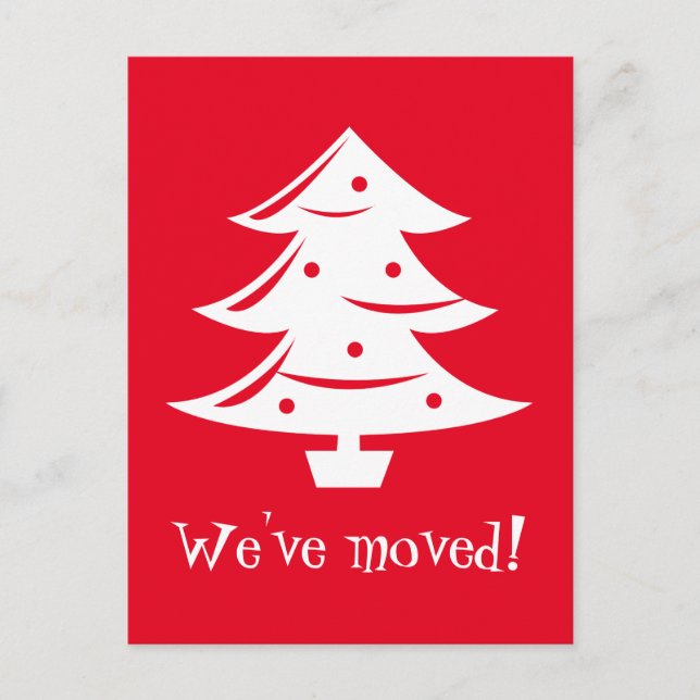 We've moved Christmas postcards for new address (Front)