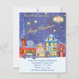 We've Moved Christmas Village Flat Move Announcement