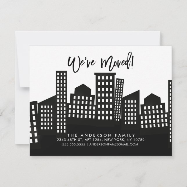 We've Moved City Moving Announcement (Front)