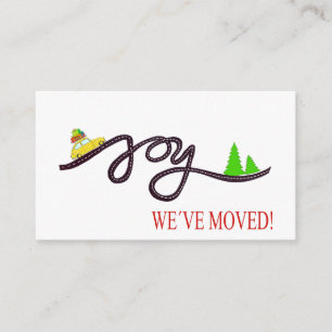 We've Moved Classic Christmas Car Enclosure Card