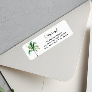 We've Moved Coastal Palm Tree Return Address