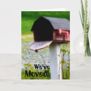We've Moved! Country Barn Mailbox Announcement