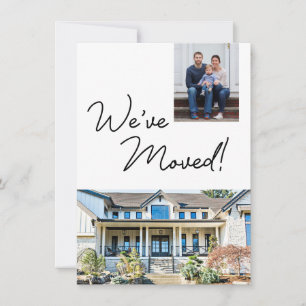 We've moved Custom Photo New Home Address Moving Holiday Card