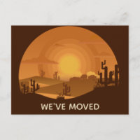 We've Moved Desert Change of Address