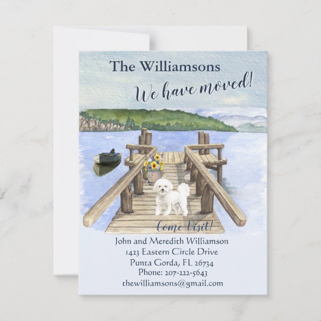 We've Moved Dog Lake Boat Mountain Dock Move    Announcement (Front)