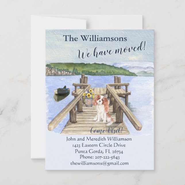 We've Moved Dog Lake Boat Mountain Dock Move   Announcement (Front)