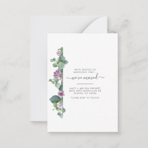 We've Moved Eucalyptus Botanical Moving Card