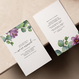 We've Moved Eucalyptus Floral Moving Announcement