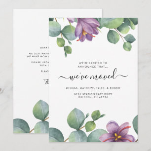 We've Moved Eucalyptus Moving Announcement