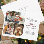 We've Moved Family Photo Collage Christmas Moving<br><div class="desc">Announce your holiday move in style and with photos greetings card. Easily replace the photos with your favourite ones by clicking the "Personalise" button. Add your own wording to suit the occasion and completely change the background,  fonts and layout when you click the "Edit this in Design Tool" button.</div>