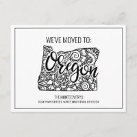 We've Moved Floral Mandala Oregon State