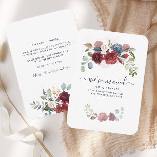 We've Moved Floral Moving Address Announcement