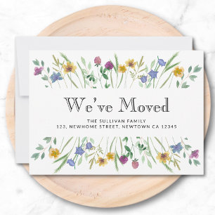 We've Moved Floral Moving Announcement