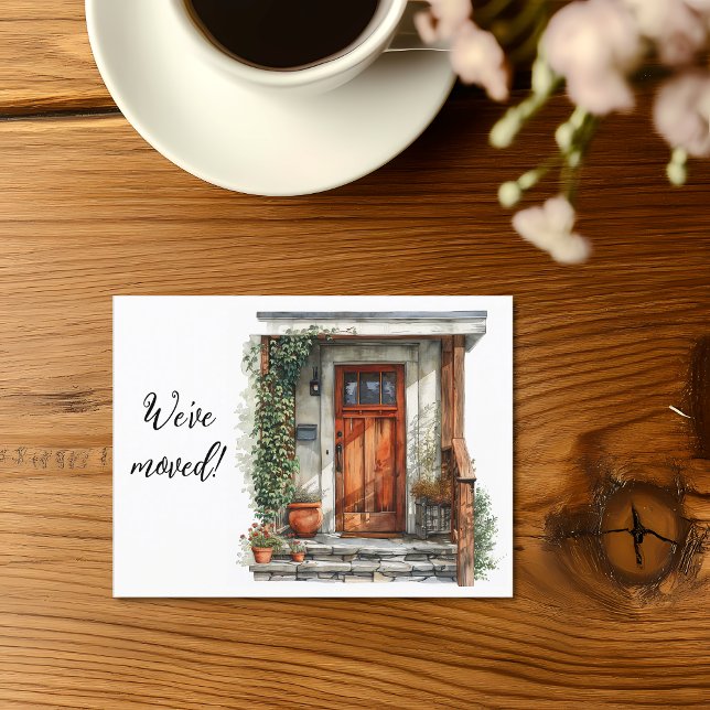 We've Moved Front Door Postcard (Creator Uploaded)