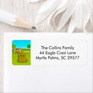 We've Moved Gopher on Golf Course Announcement 