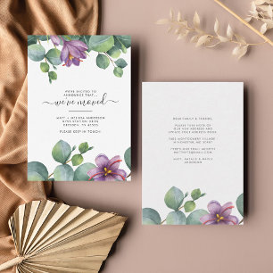 We've Moved Greenery Eucalyptus Change of Address Card