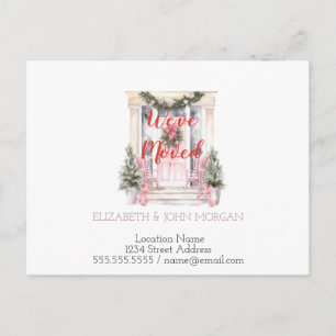 We've Moved,Holiday Door, New Address Announcement Postcard