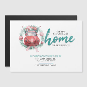 We've Moved Holiday Moving No Place Like Home Magnetic Invitation