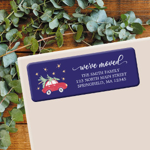 We've Moved Holiday Return Address Label