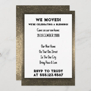 We've Moved Home Blessing New House Warming Party Invitation
