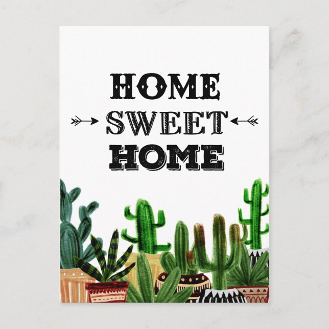We've Moved Home Sweet Home Postcard (Front)